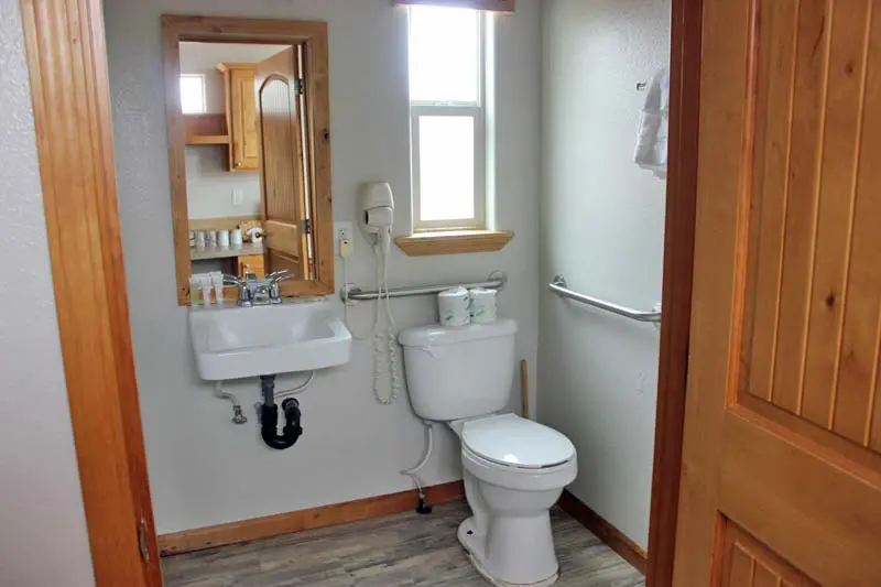 South Cabin Wheelchair Bathroom